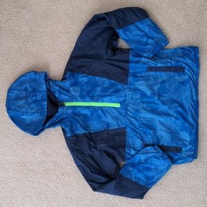 Kids Lands End Active Pullover Windbreaker Jacket (Size M 10-12)